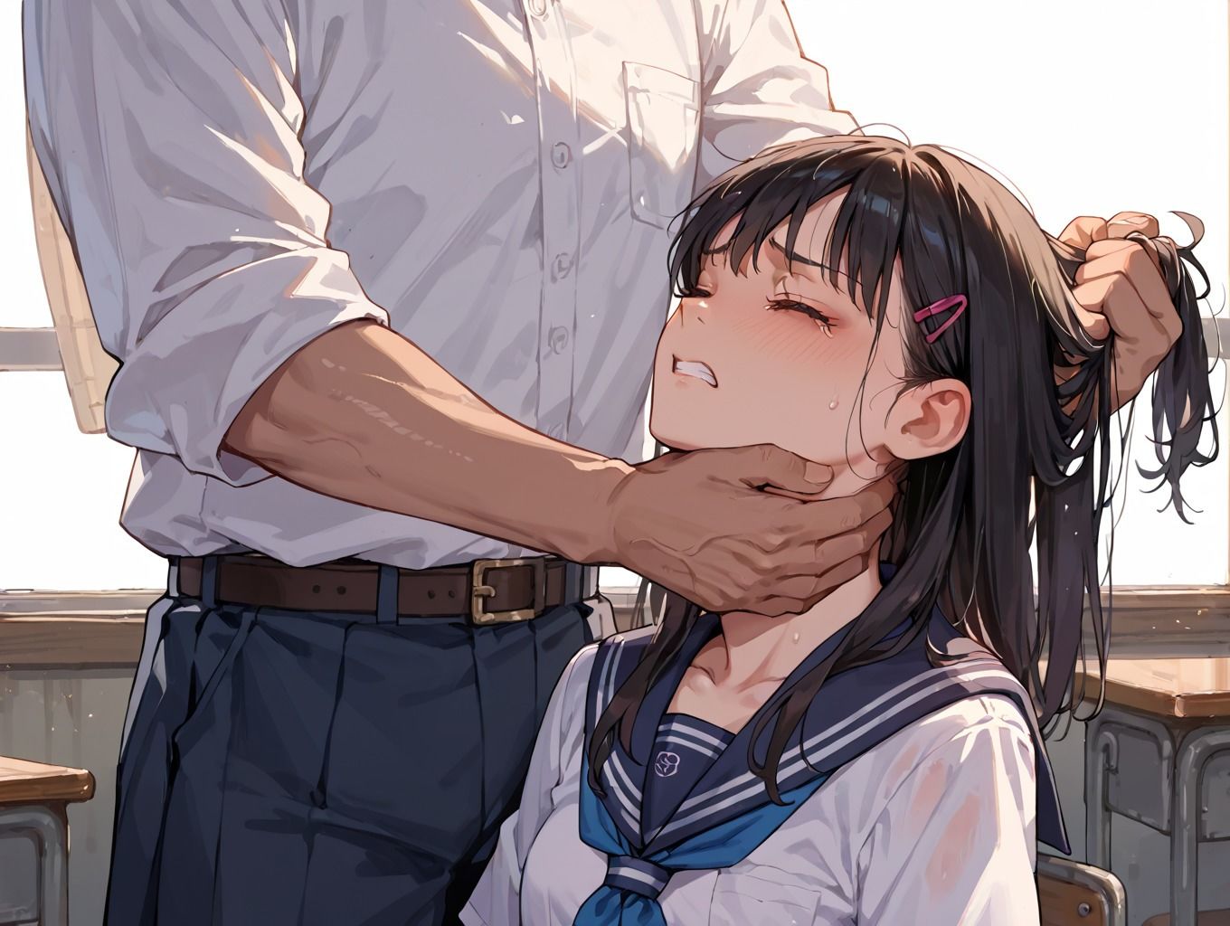 サンプル画像4:巨乳性処理肉便器(ももぷり学園) [d_705122]