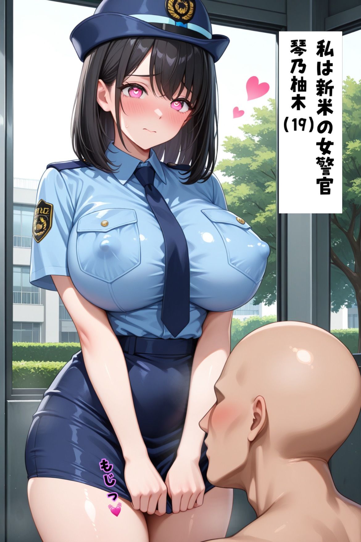 サンプル画像1:新人ミニスカポリスに急所攻撃 1(ほのか) [d_705160]