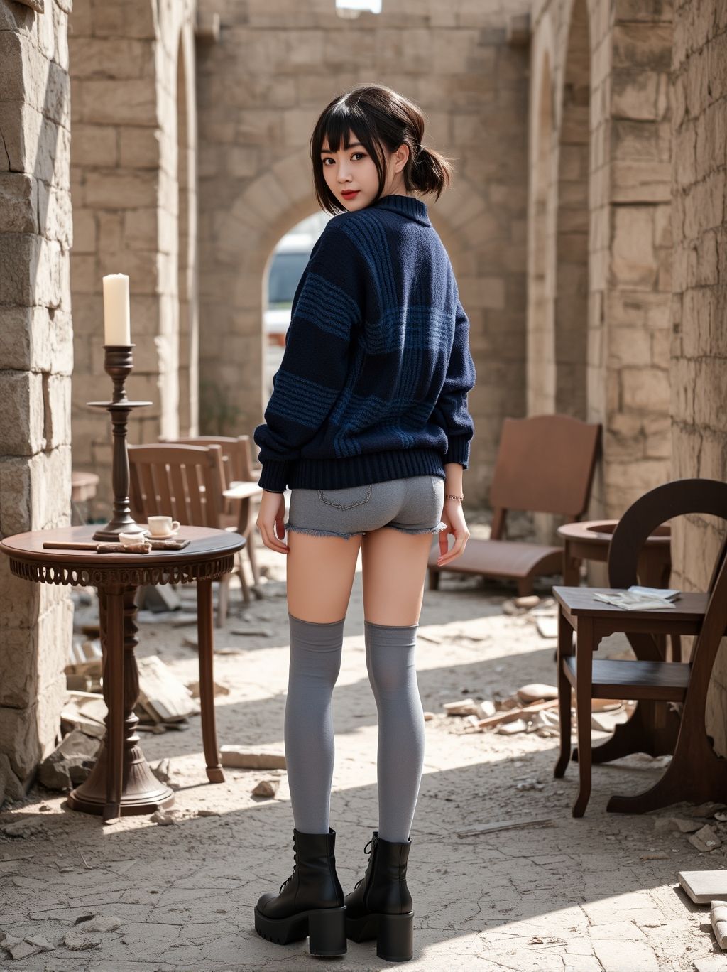 廃墟でいけないお遊び 画像1