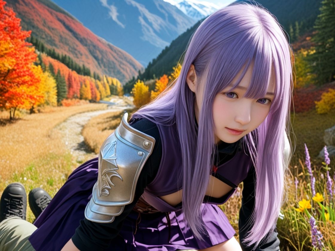 コスプレ美少女とのオフパコ流出動画集！  〜紅葉の中で生ハメ体験！〜 画像1