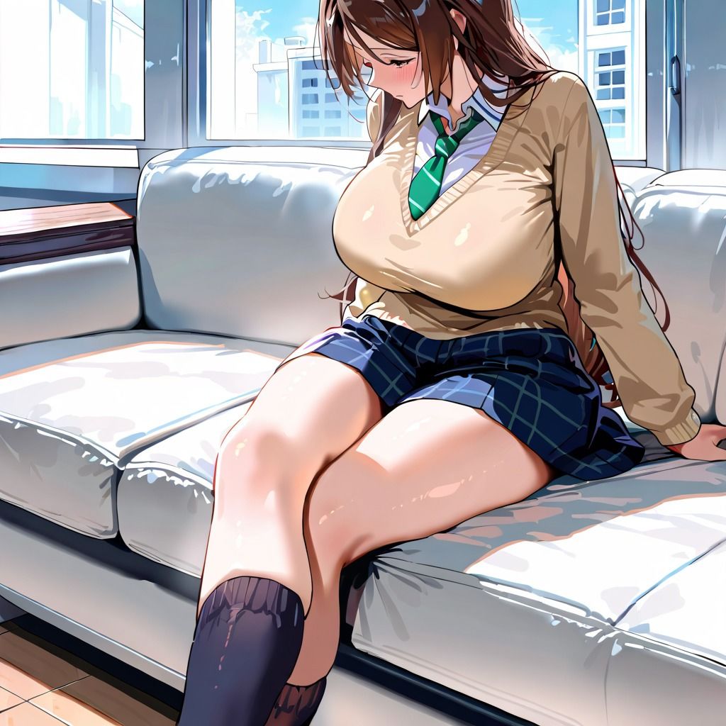 巨乳人妻は女子〇コスプレでコスプレで種付けされる 画像2