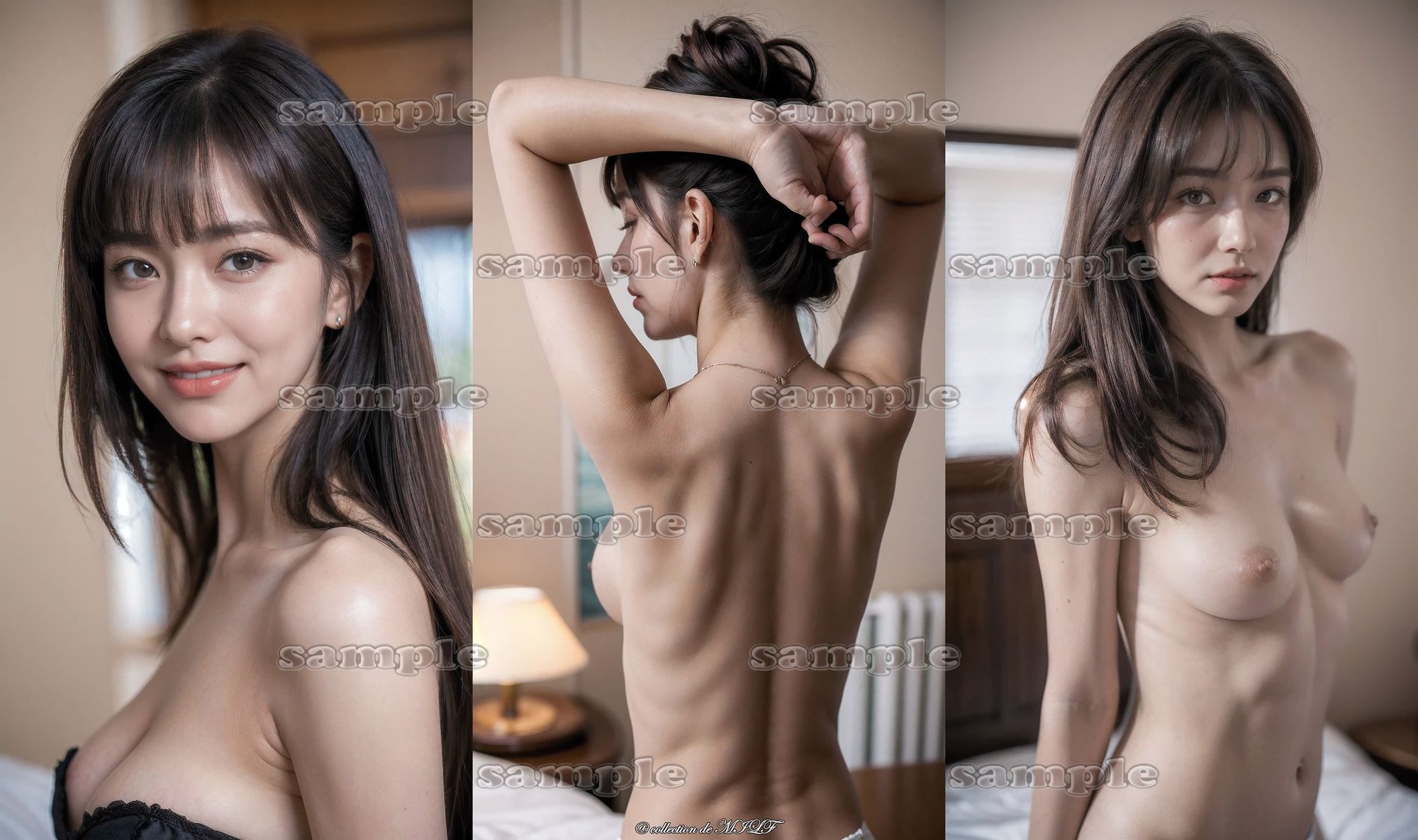 サンプル画像1:【AIグラビア】熟女のセクシー『うなじ』コレクション 第二弾（69人のうなじ）(熟女コレクション) [d_705457]