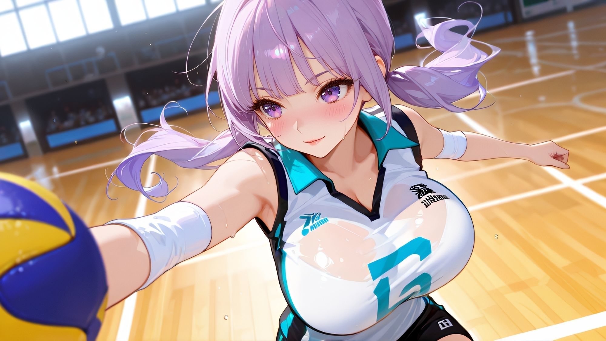 【4K動画 ボイスあり】体育教師の僕が爆乳アイドルに誘われて童貞卒業できた話 画像2