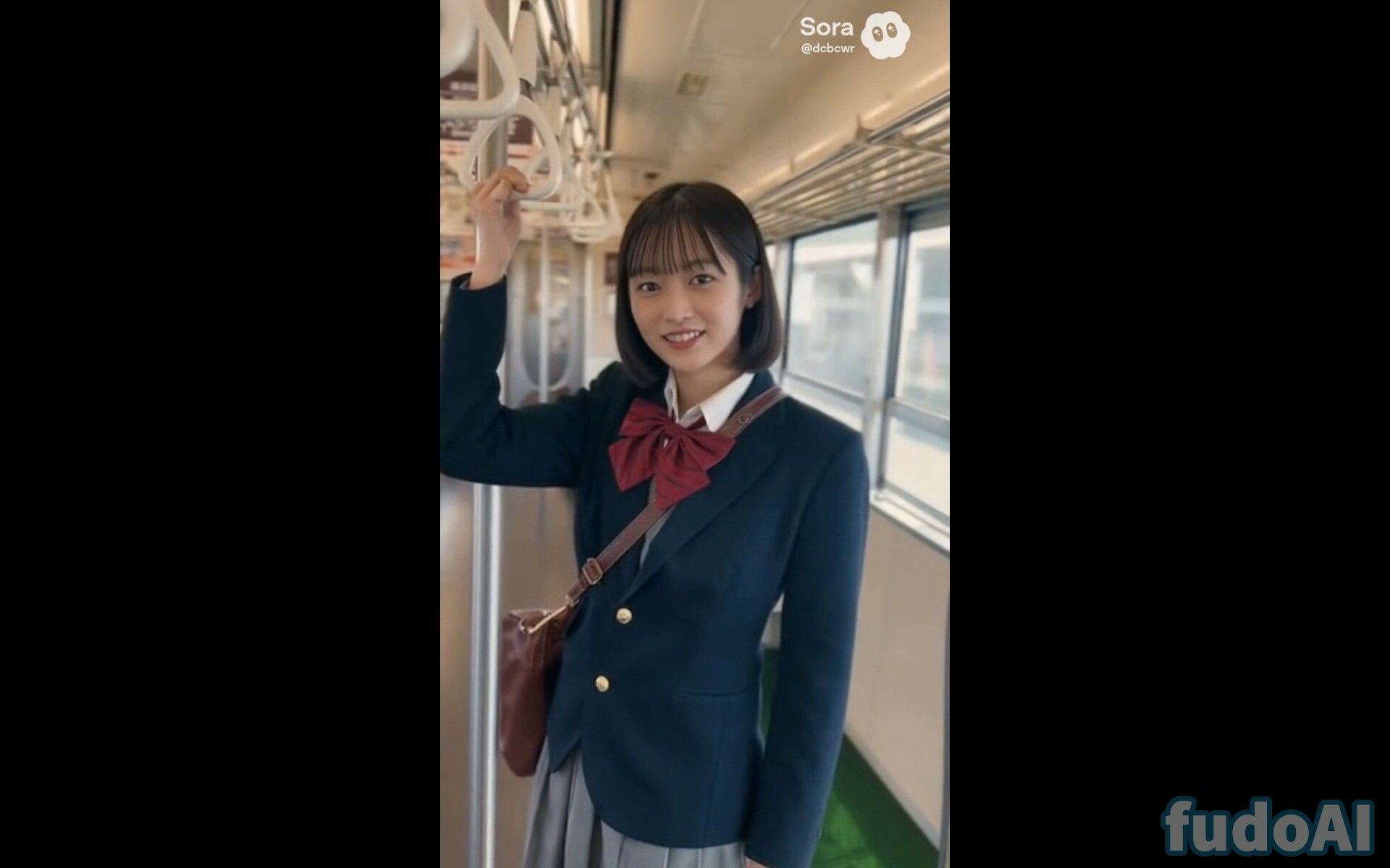 電車でお尻見せつけ女子〇生 画像5
