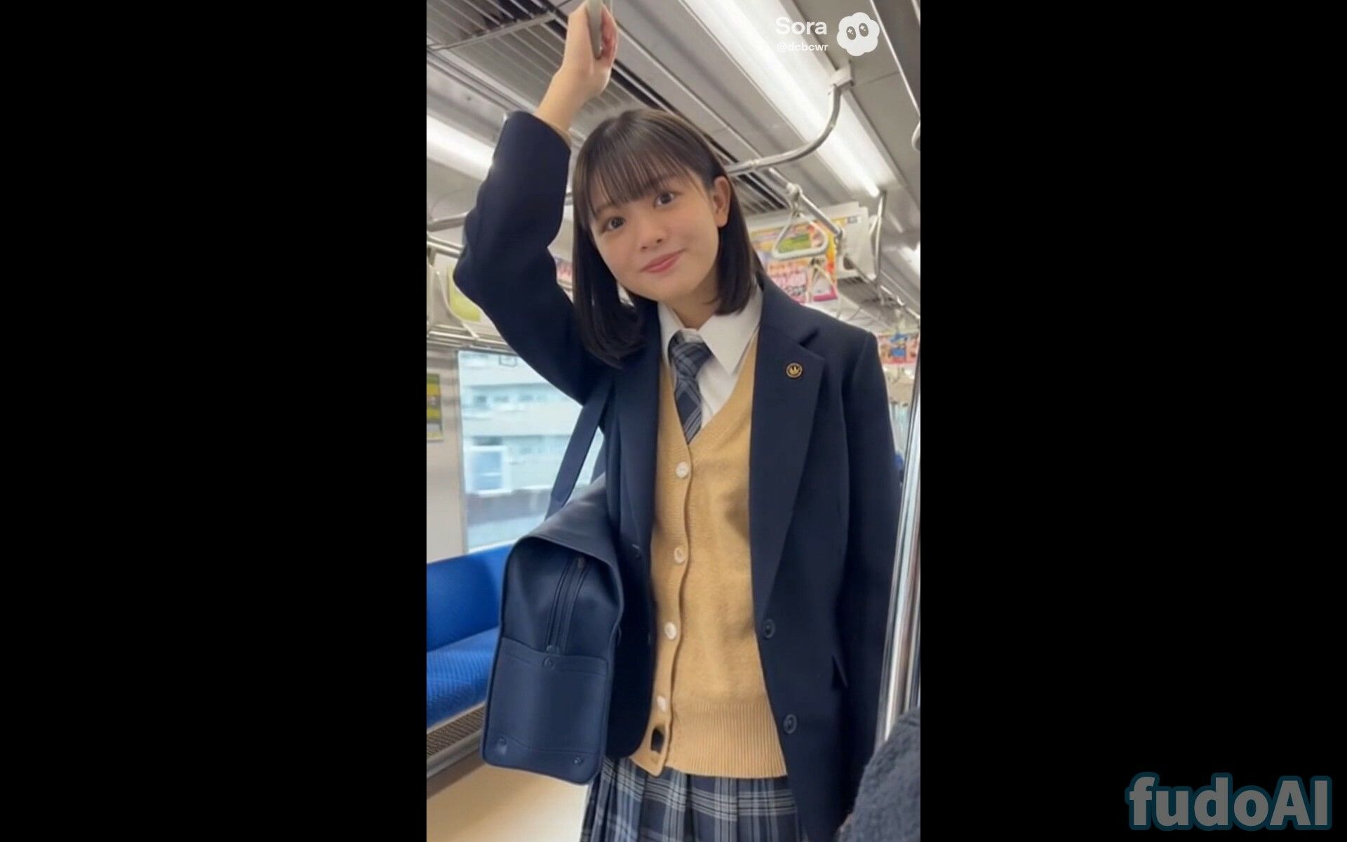 電車でお尻見せつけ女子〇生 画像9