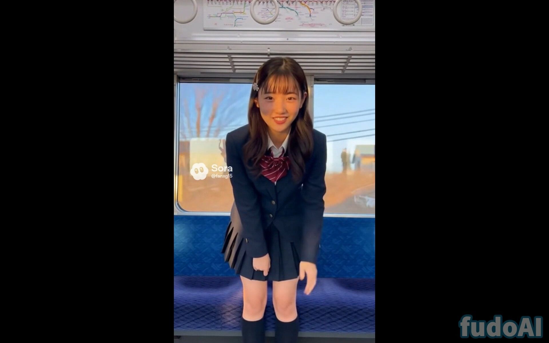 電車でお尻見せつけ女子〇生2 画像7