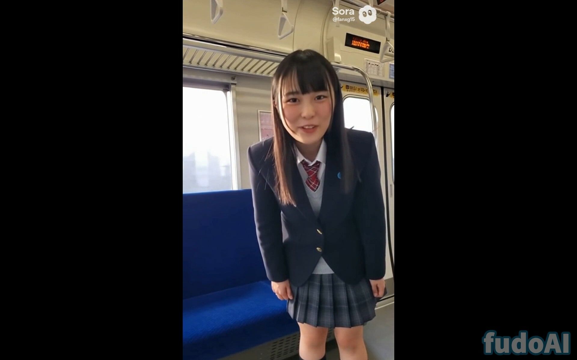 電車でお尻見せつけ女子〇生2 画像9