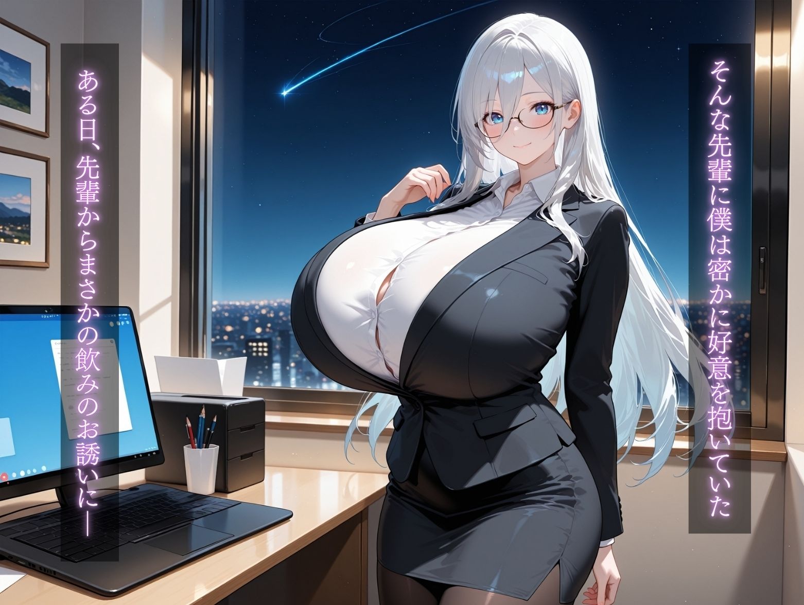 サンプル画像4:憧れのOL上司がエロ過ぎて理性が溶けるガチ恋(（株）zou乳業) [d_705536]