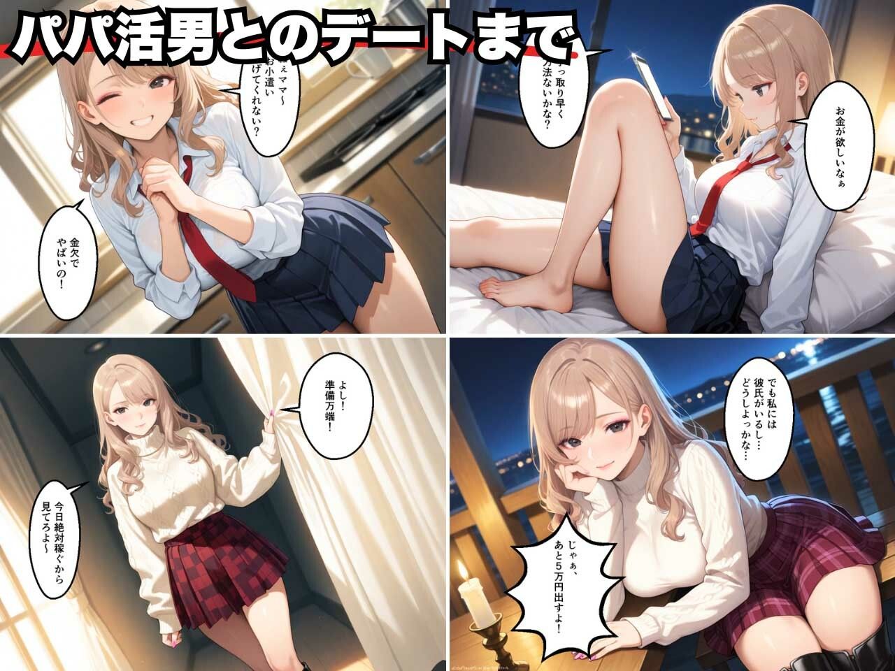 パパ活女子の末路！女子大生美少女 vs 女子校生ギャル 画像6