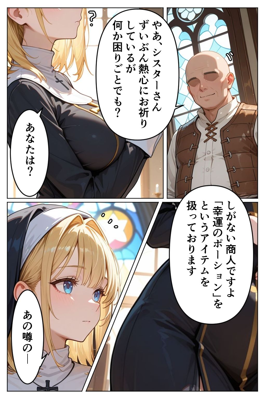 異世界ぶっかけ（シスター編）白濁幸運シリーズ 画像2