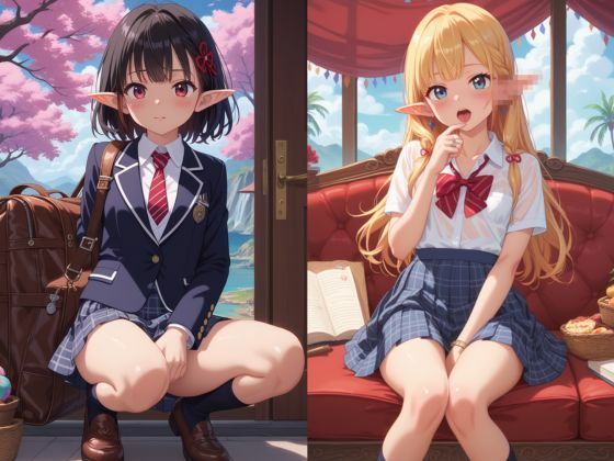 サンプル画像1:オナ撮り_異世界エルフたちの間で流行ってるらしい(快感のおうち) [d_705705]