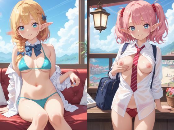 オナ撮り_異世界エルフたちの間で流行ってるらしい 画像4