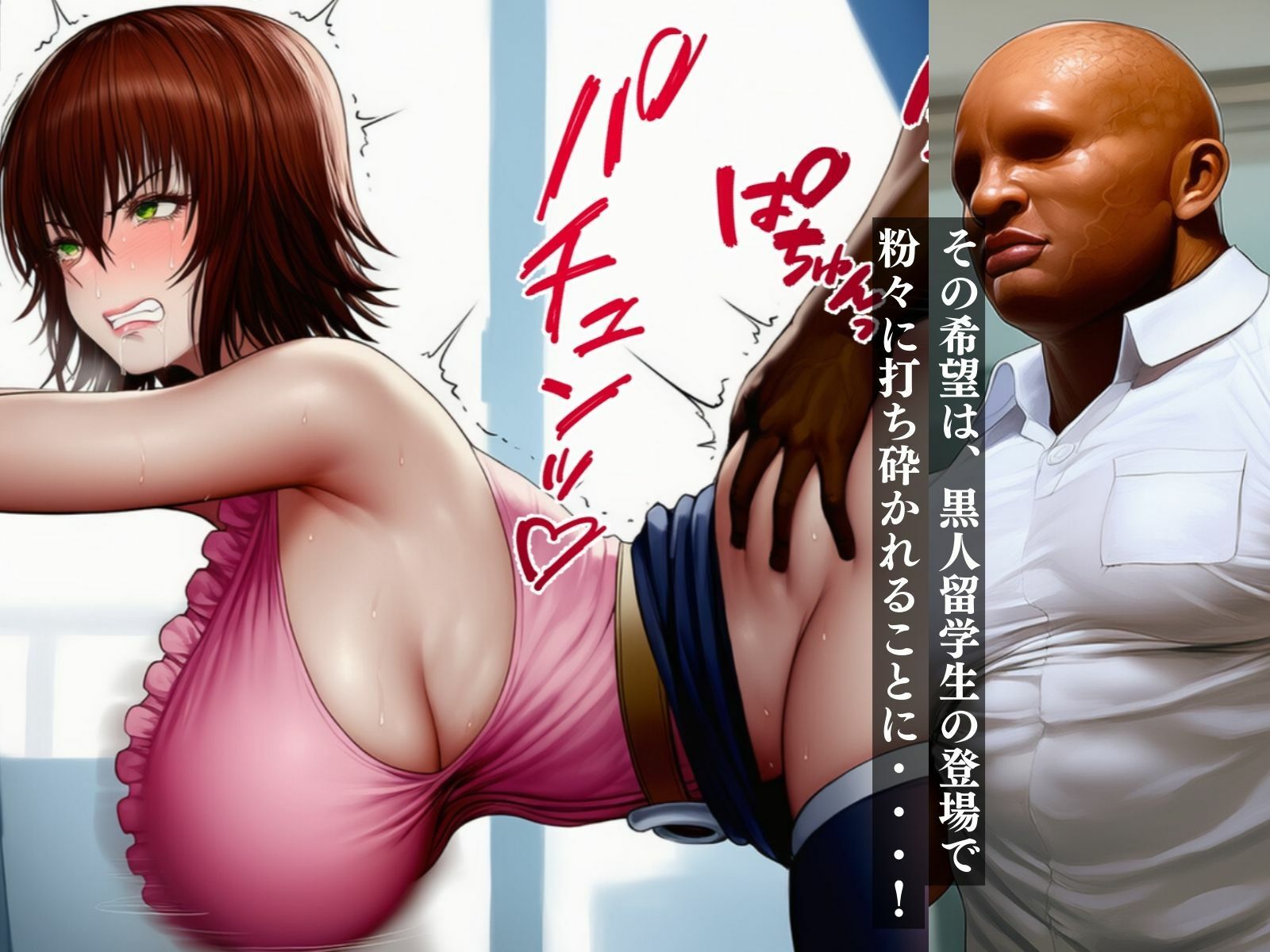 大好きな保健の先生が黒人留学生に寝取られるのを見ているしかない負け犬の僕。黒いデカチンにまんここじ開けられて侵略された爆乳養護教諭御○涼子3