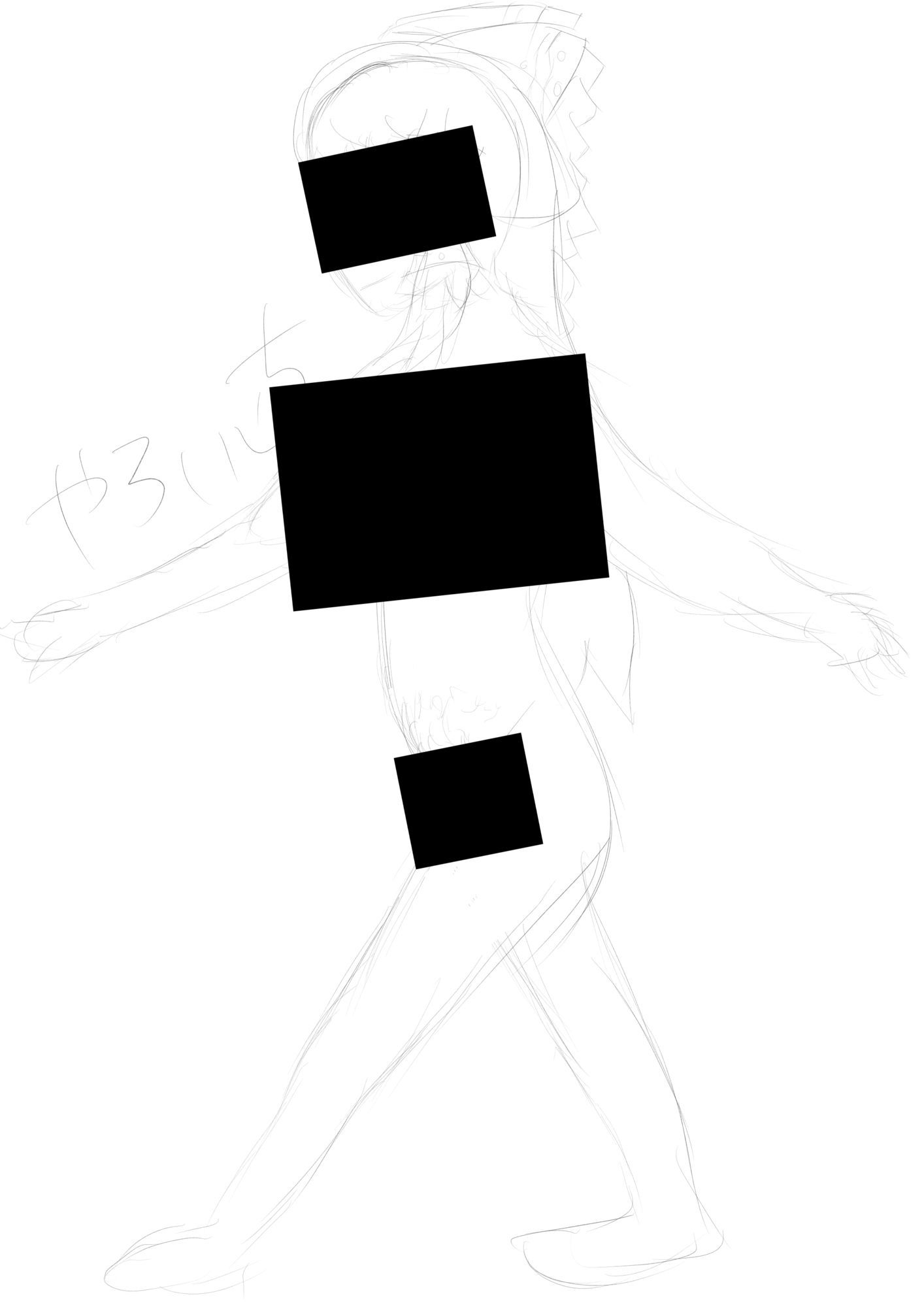 霊夢ちゃんのえっちなラフイラスト集vol.4 画像2