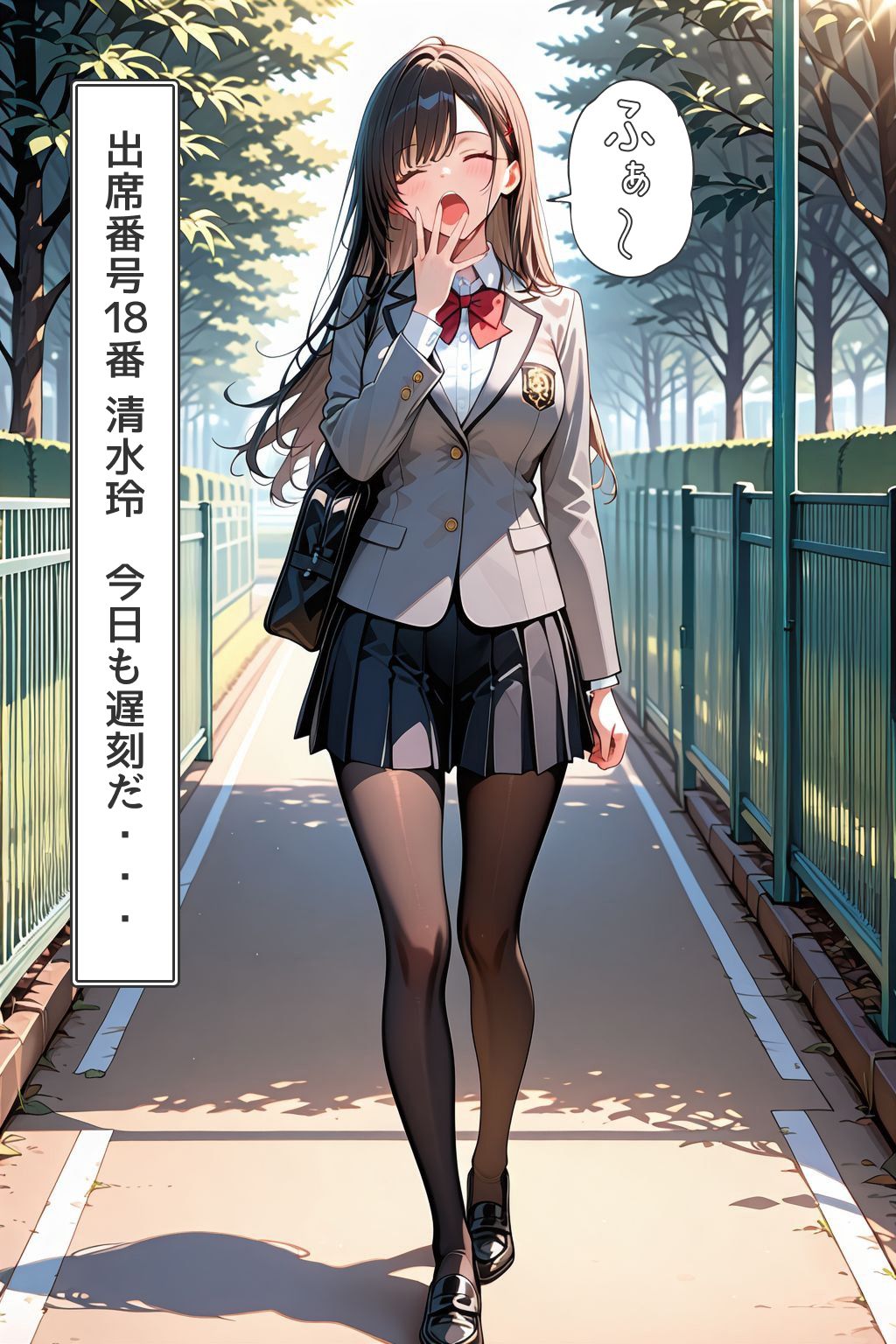 孕ませ学園  遅刻女子を保健の授業と称して公開性指導 画像1