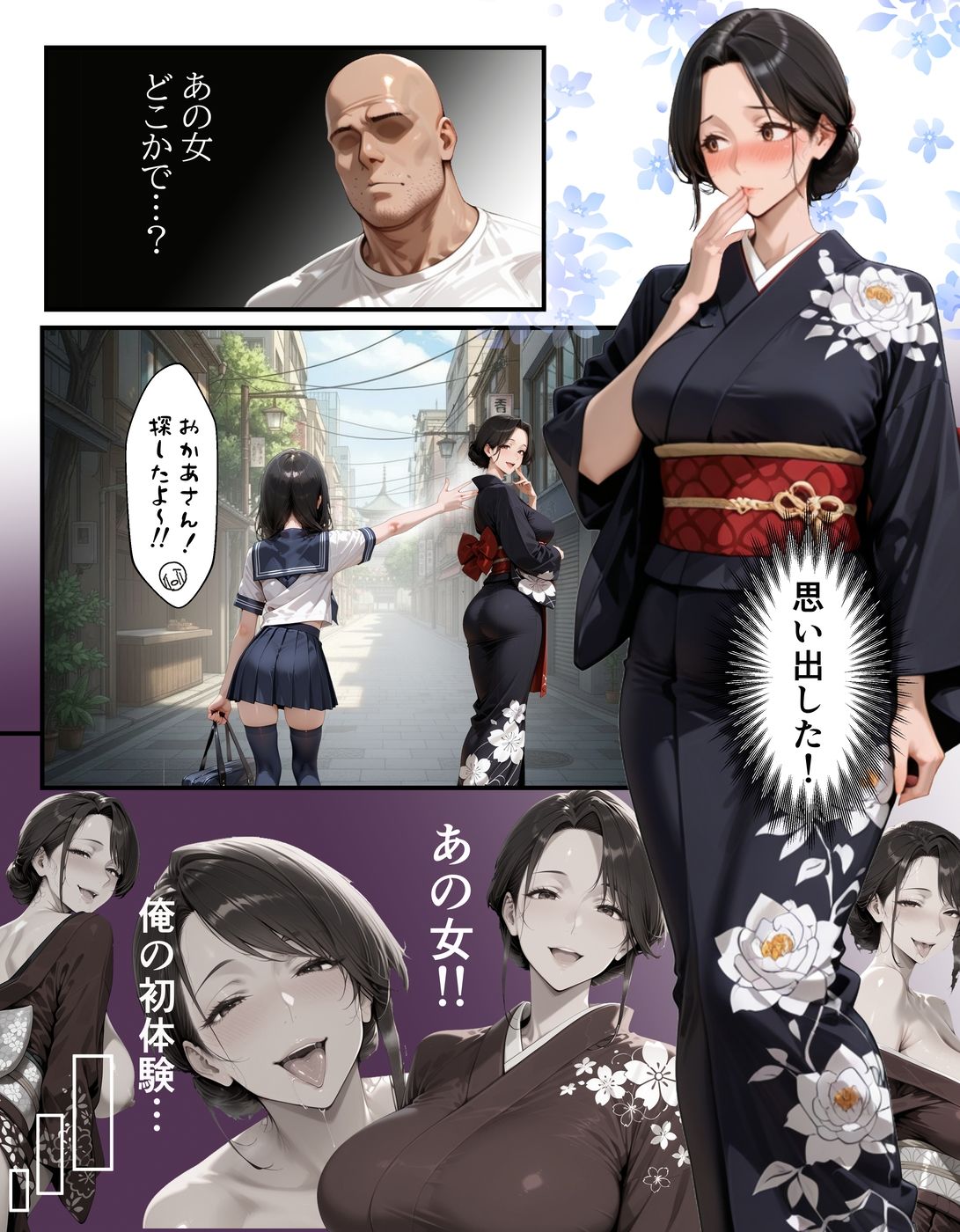 サンプル画像3:【総集編・セリフ有】催●アプリで人妻を調教したら娘も巻き込んで親子丼になった話〜総集編 1〜(完堕ワイフ) [d_706395]