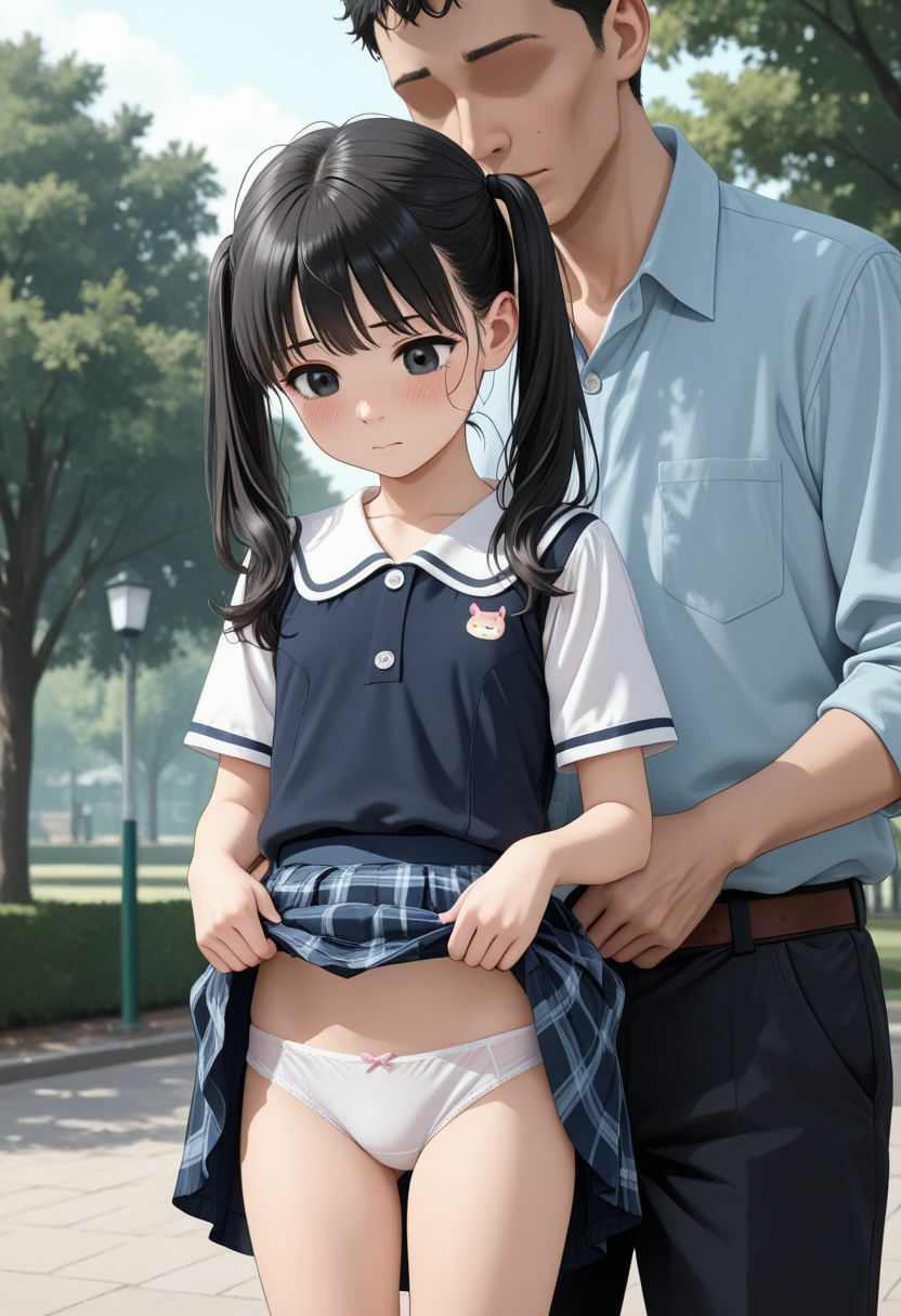つるぺた キモおじと野外ガチハメ サンプル画像 2