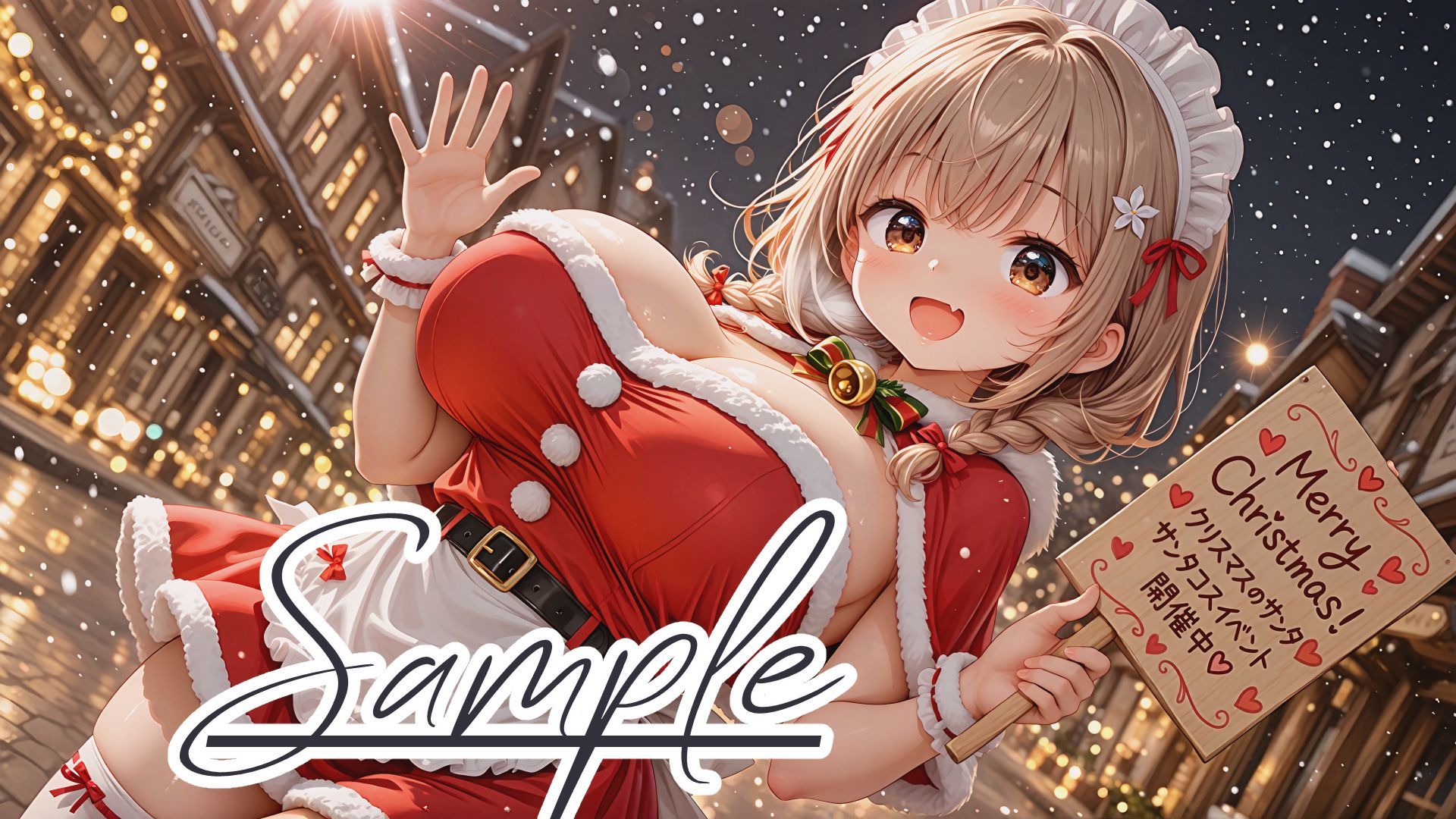 サンプル画像1:【台詞入り】さいみんサンタメイドさん 〜貸切喫茶のホワイトクリスマス〜(棚から串だんご) [d_706554]