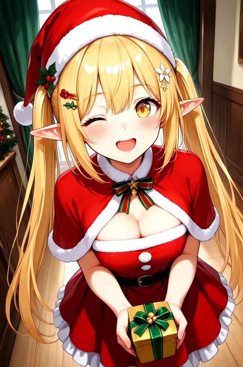 拾ったエルフがいつの間にか俺好みのエロ妻に成長していたお話 聖なる夜編 画像1