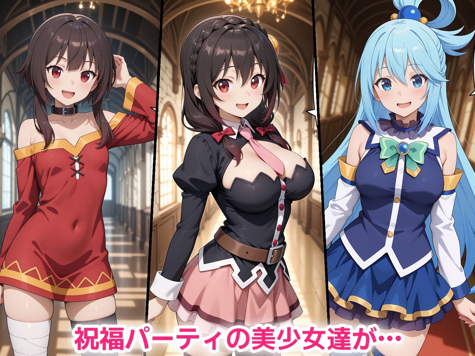 催●おじさんに寝取られる祝福パーティの三人〜全員メス堕ち・孕ませ〜 画像1