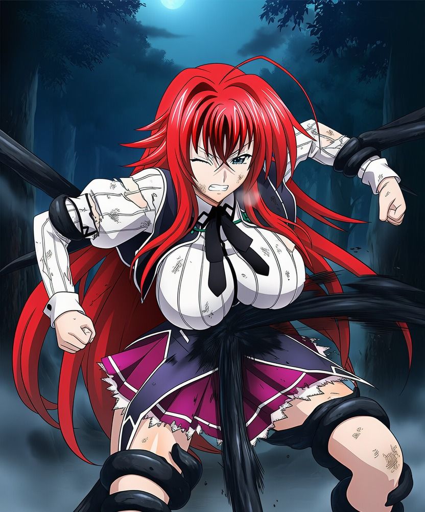 リアス vs ぬるぬる触手 画像4