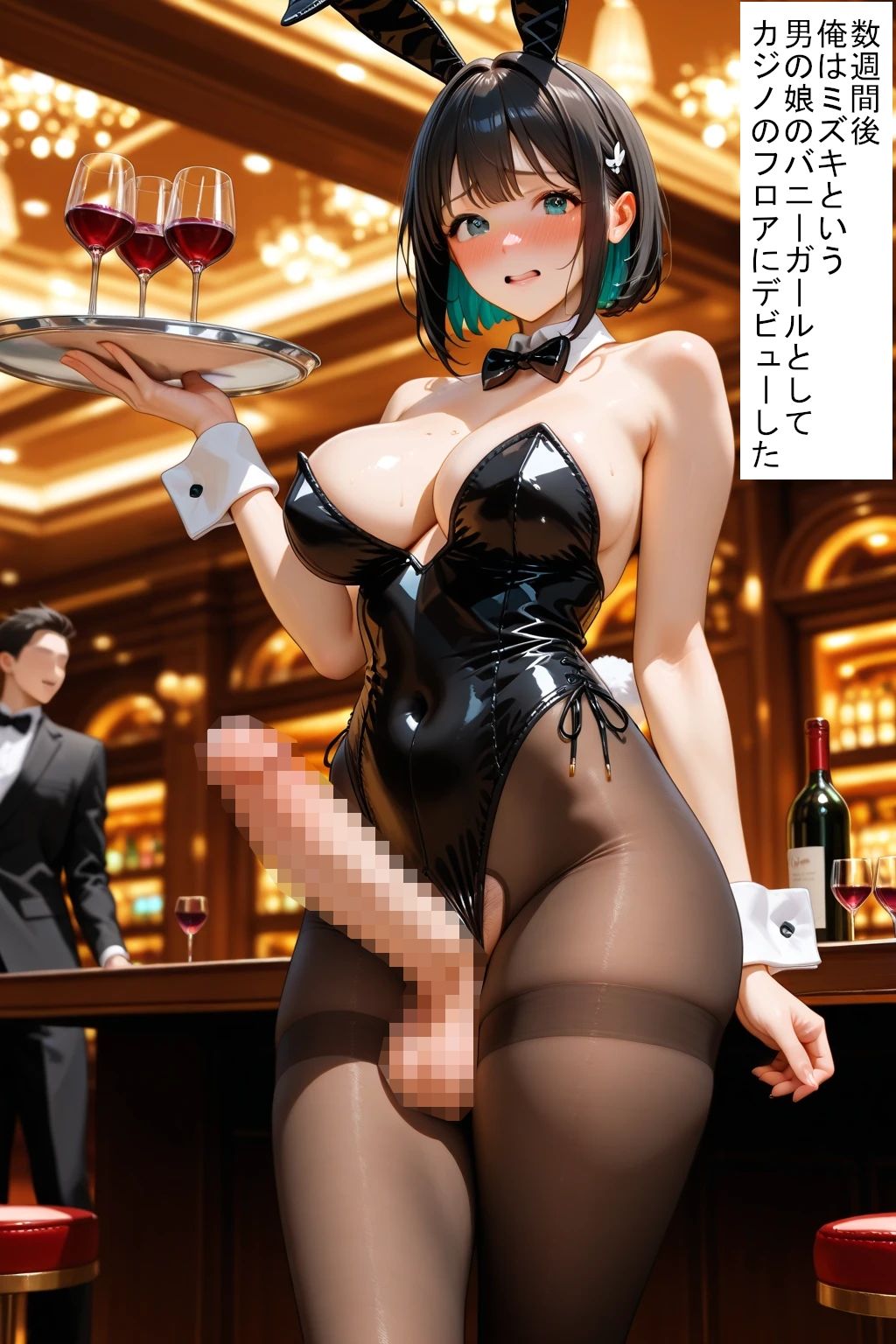 ふたなりバニー倶楽部 違法地下カジノの男の娘（ストーリー付）  ギャンブルの代償を払いメス兎に堕ちた或る男の話 画像6