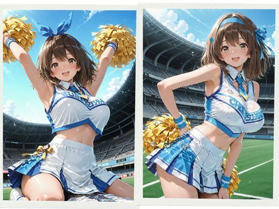 《10万人の視線》スタジアムの真ん中、チアの秘蜜絶頂 サンプル画像 2