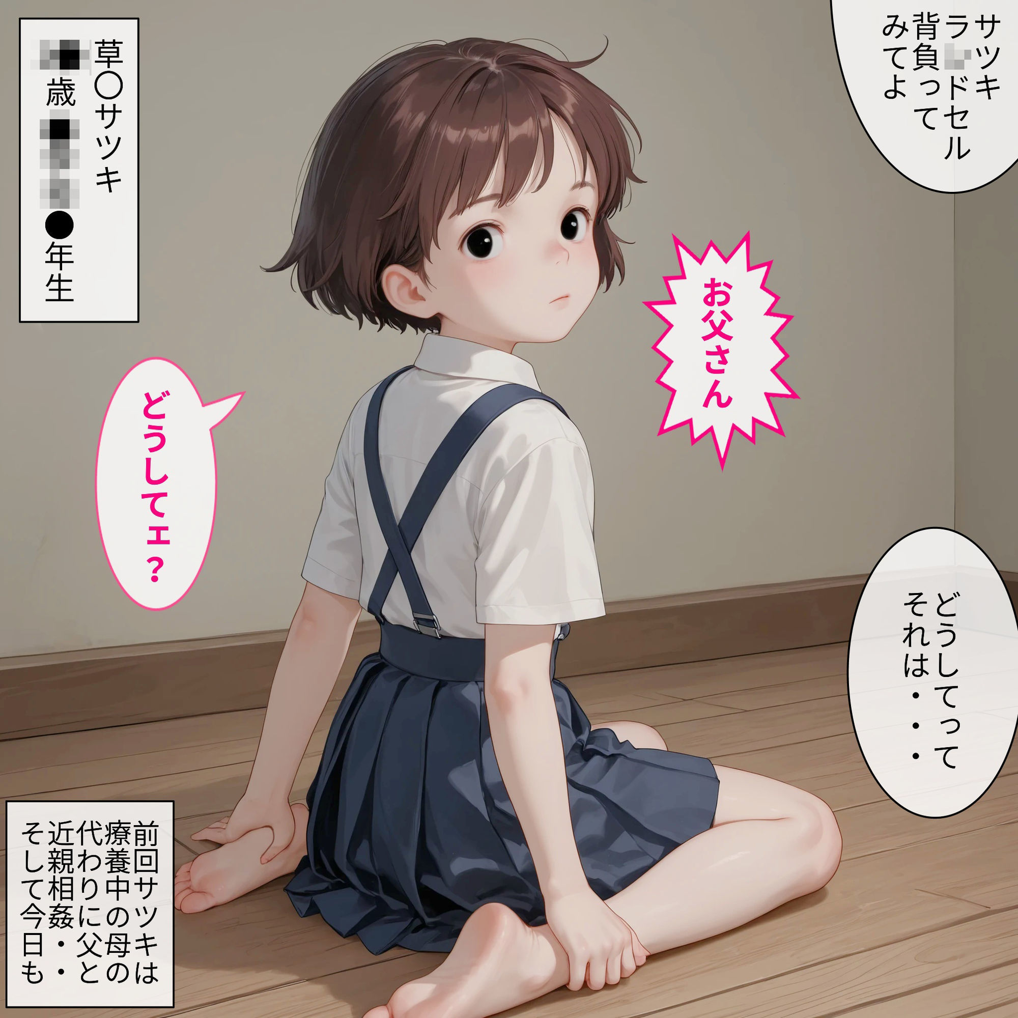 草〇サツキの赤ラ〇ドセルで近親相姦 淫靡堂 エロ画像2