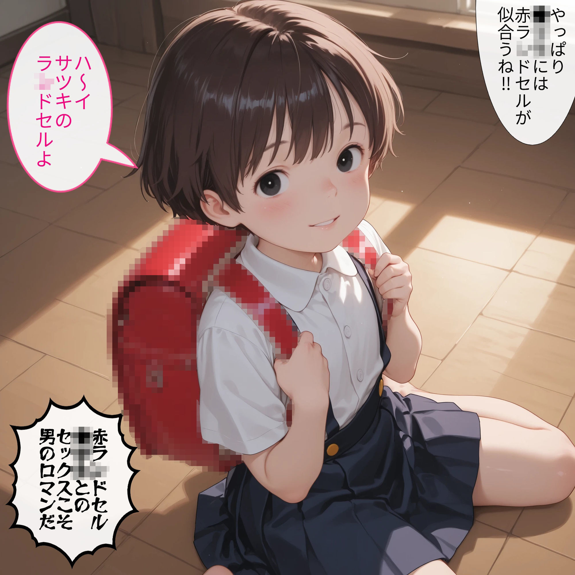 草〇サツキの赤ラ〇ドセルで近親相姦 淫靡堂 エロ画像4