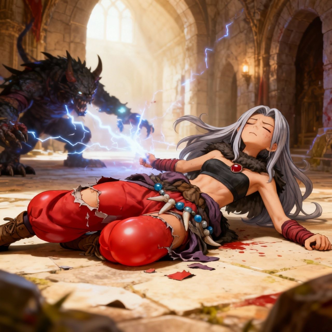 勇者一行全滅…魔物に凌●される女魔法使い・戦士・盗賊・魔物使い 画像8