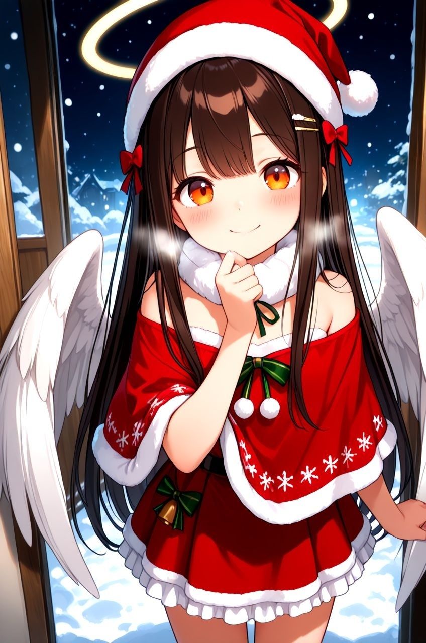 拾った見習い天使にエッチなこと教えたらドハマりしちゃっていつまでも天界に帰れるのに帰らないお話 聖なる夜編1