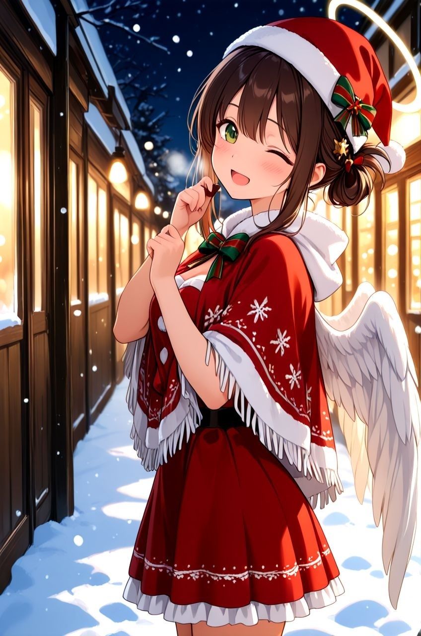 拾った美少女天使にエッチなこと教えたらドハマりしちゃっていつまでも天界に帰れるのに帰らないお話 聖なる夜編 サンプル1