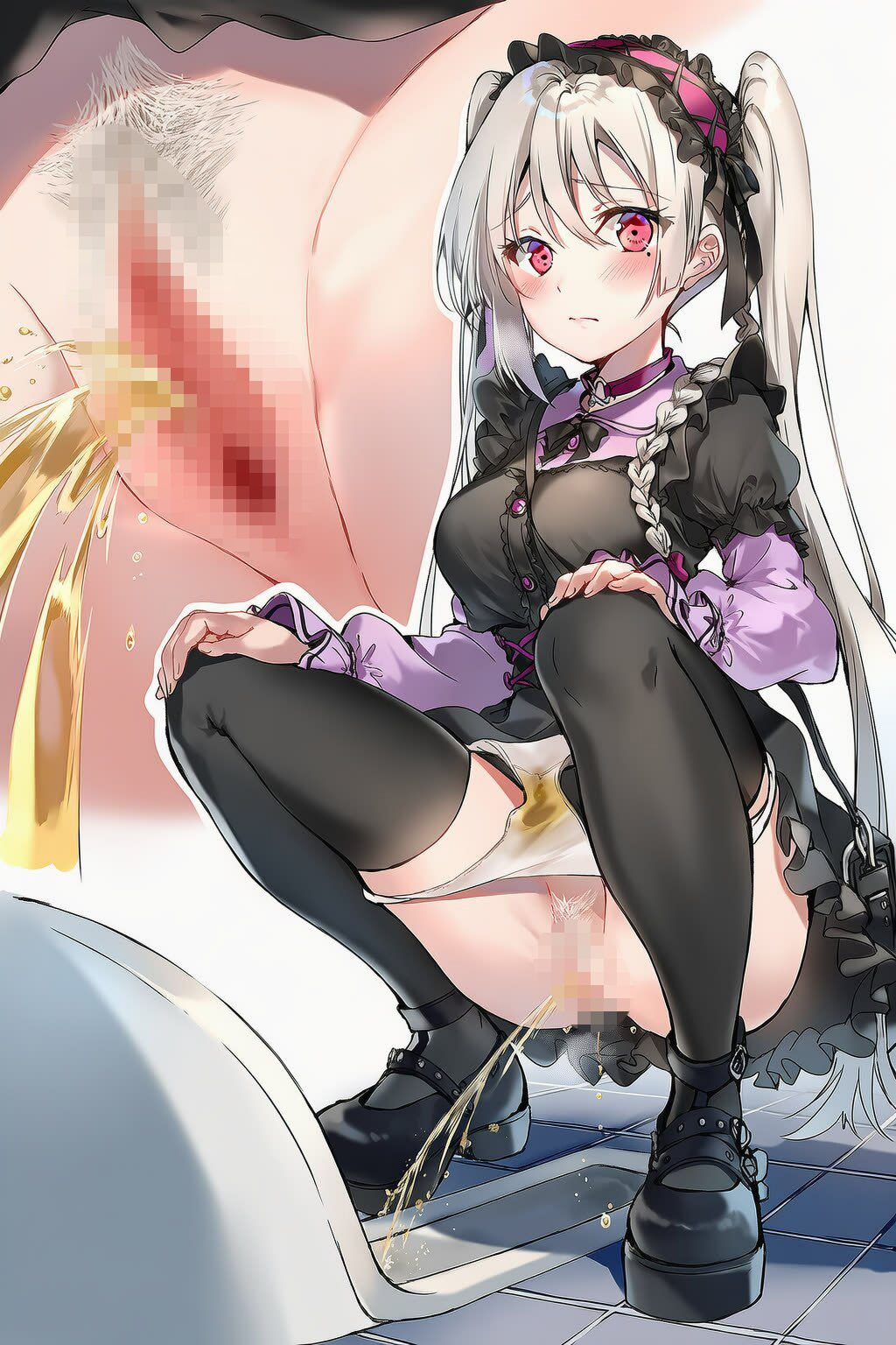 女子トイレ完全盗撮420連発!制服・私服・透けブラウス・全裸まで…おしっこ我慢限界の瞬間 画像3