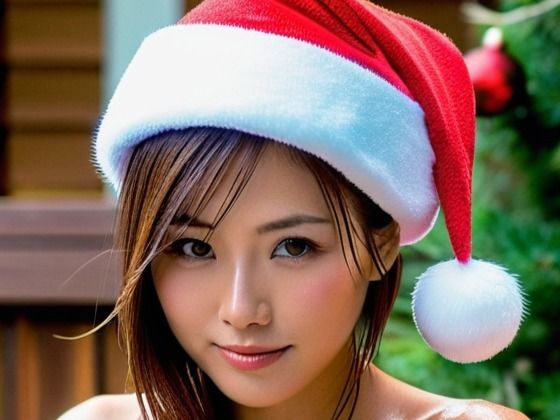 温泉で出会った美のサンタ(セリフなし AI画像集)