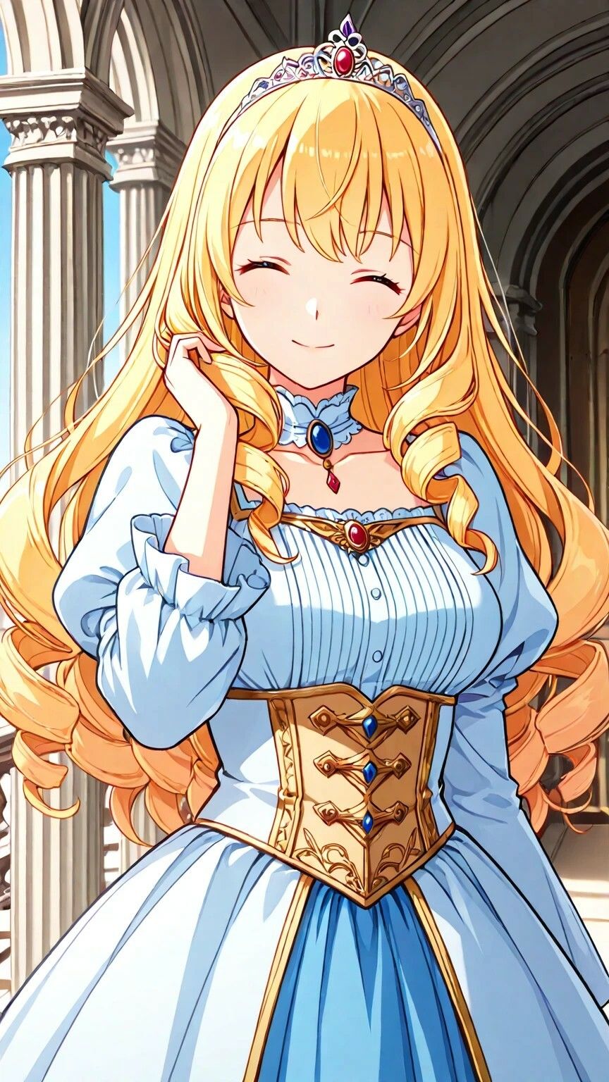 サンプル画像5:清純プリンセスと自然と交わる濃密交尾   プリンセスの日常と自然にほどけていく恋(だくせる) [d_707292]