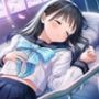 保健室で眠るセーラー服の子