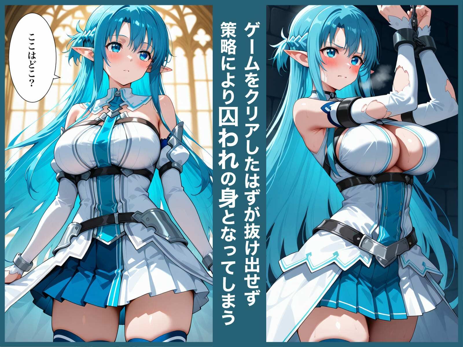 囚われエルフおっぱい調教 画像1