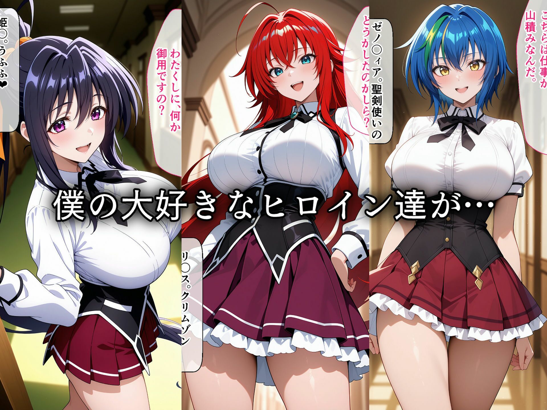 サンプル画像1:寝取られた学園ヒロイン達〜催〇アプリで種付け完了(ロムッテロ) [d_707409]