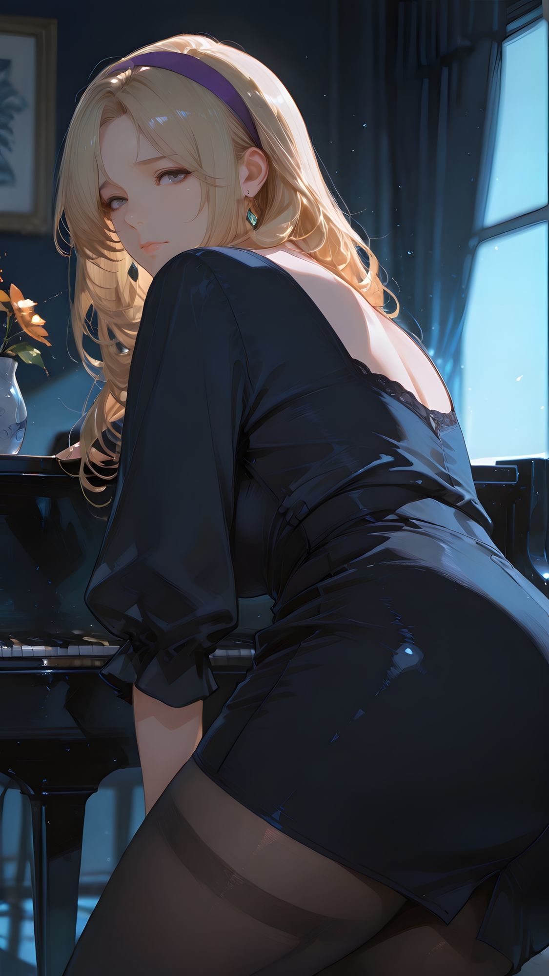 ピアノ教室の未亡人 画像1