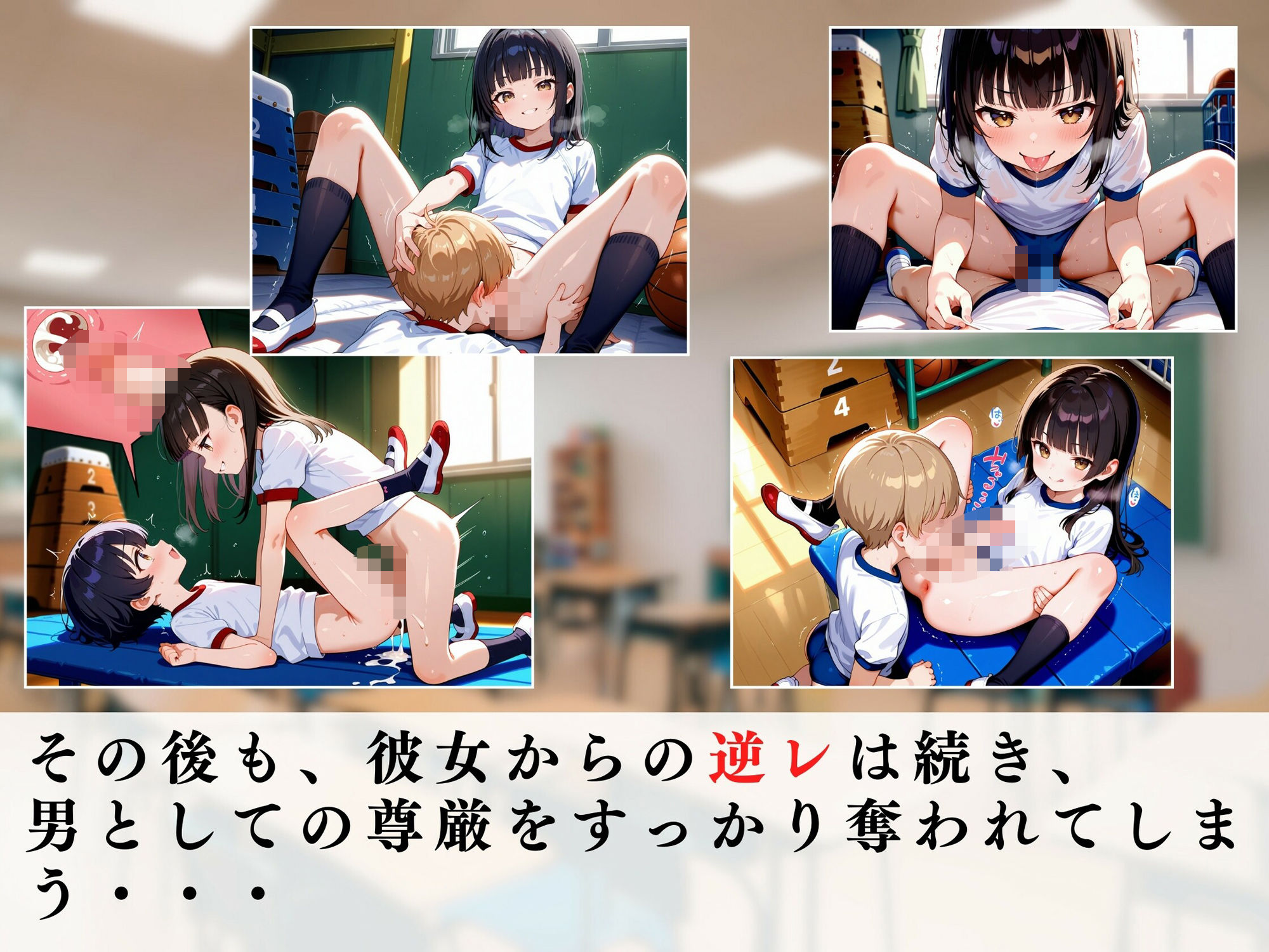 【エロ漫画】ふたなり女子校生の逆レ男犯5