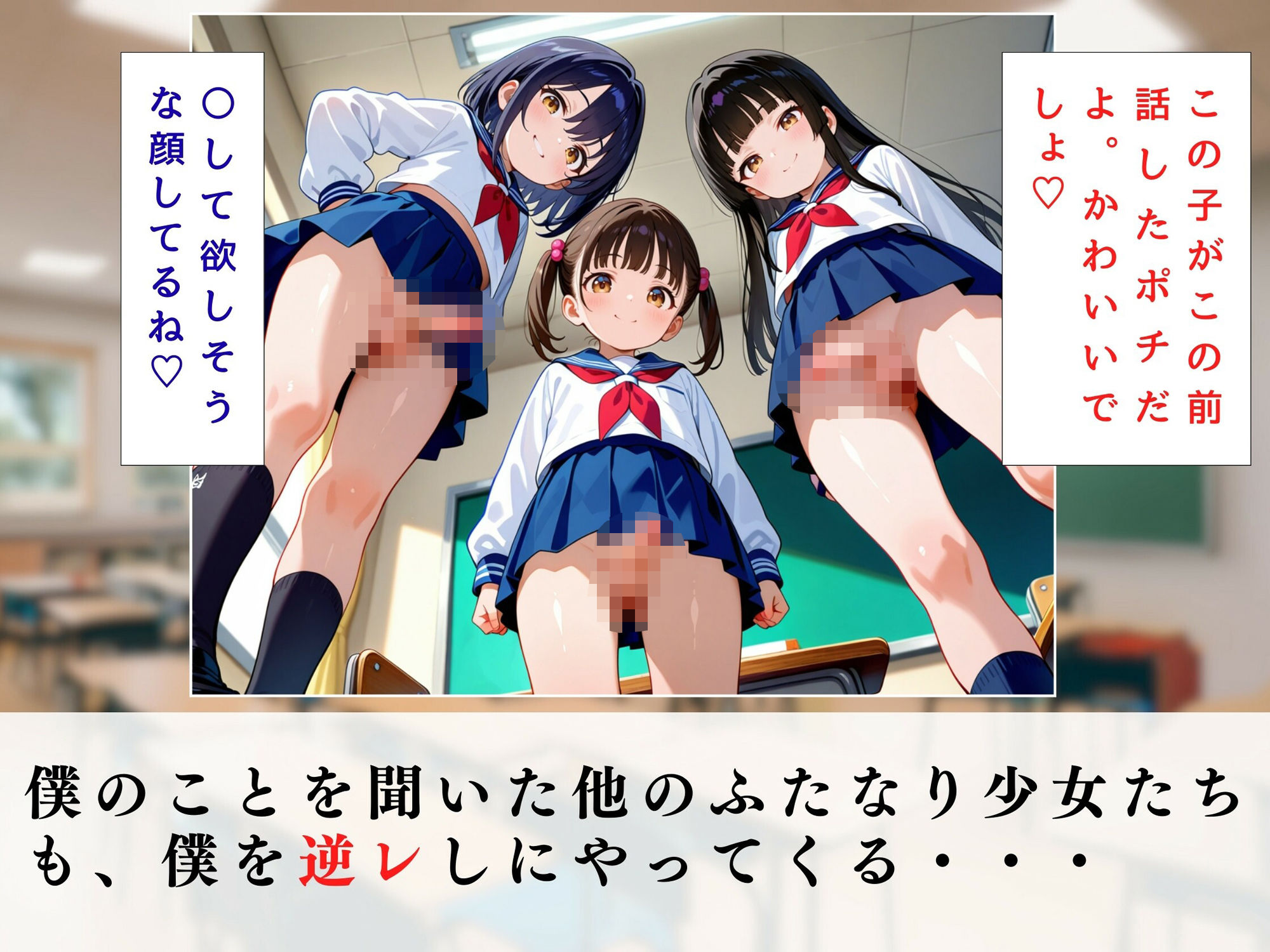 【エロ漫画】ふたなり女子校生の逆レ男犯6