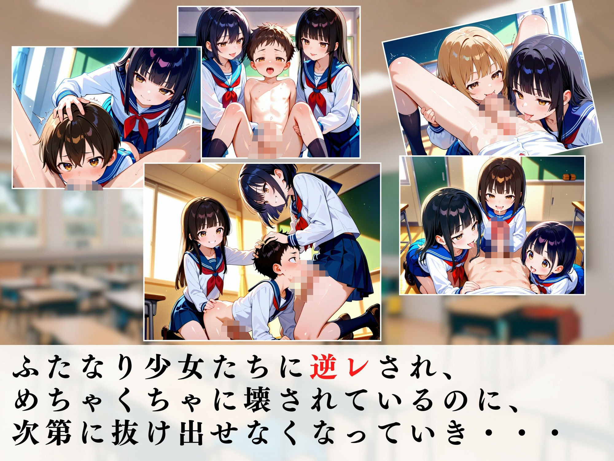 【エロ漫画】ふたなり女子校生の逆レ男犯7