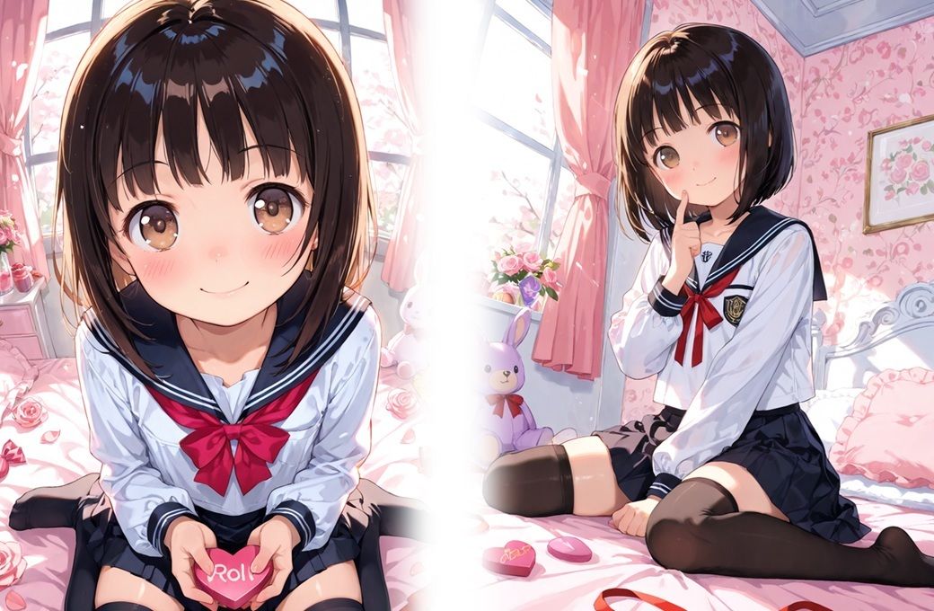 無垢な少女にカワイイお部屋で強●連続種付け 画像1