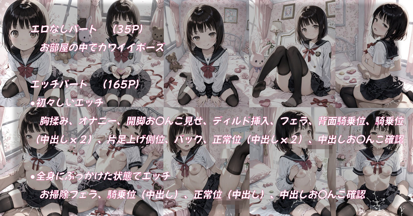 無垢な少女にカワイイお部屋で強●連続種付け 画像5