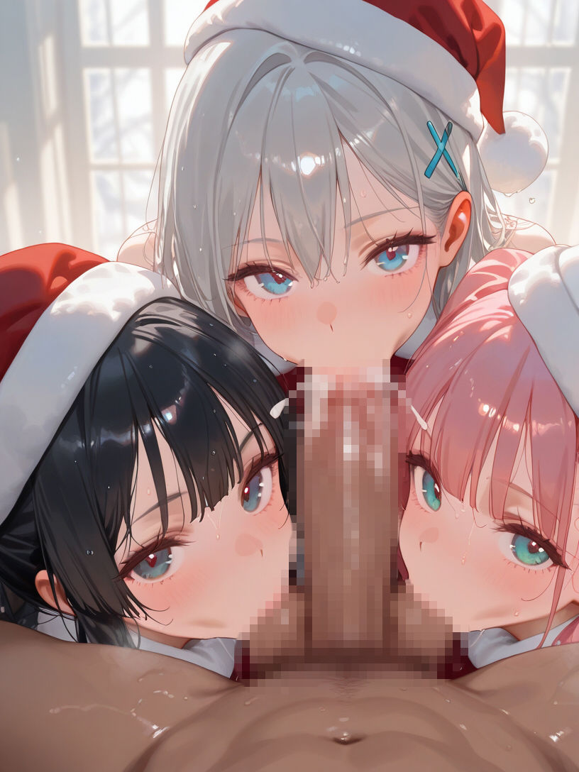 サンプル画像5:巨乳サンタとハーレムエッチ(Shotgun Bride) [d_707527]