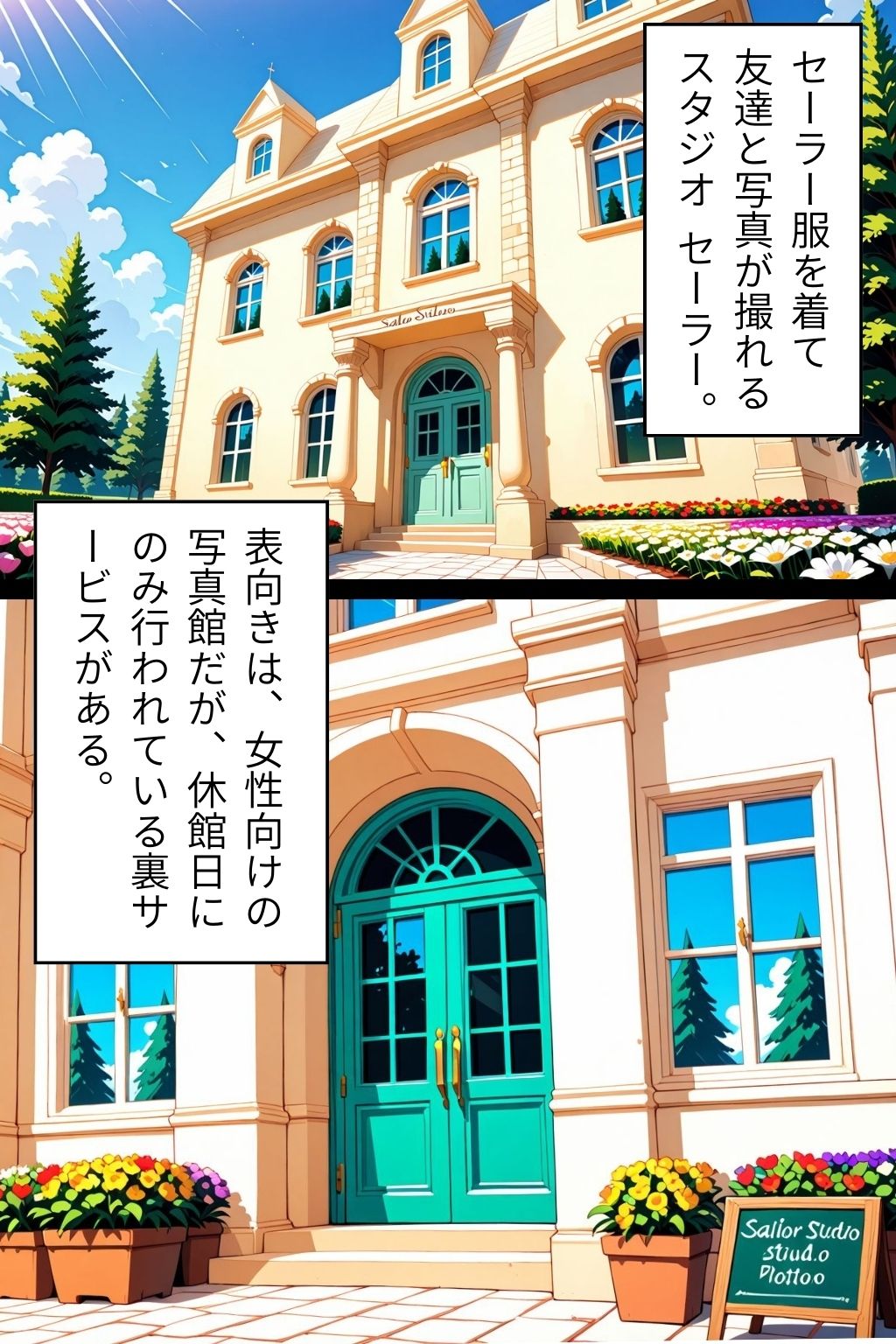 セーラー服写真館 〜 第一部:休日の秘密の撮影会 画像1