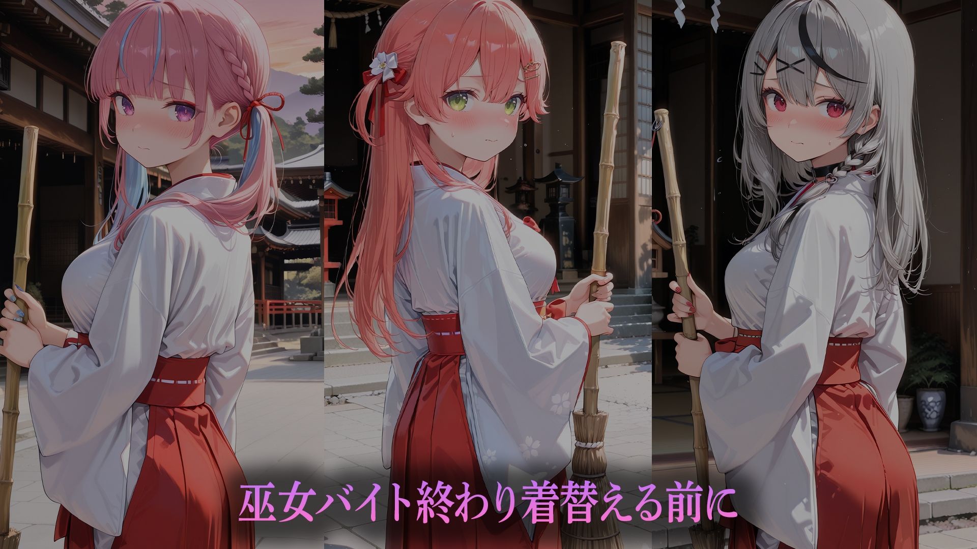 巫女バイト彼女（はーと）〜バイト終わりに神社で密会〜    （ホ●ライブバージョン）1