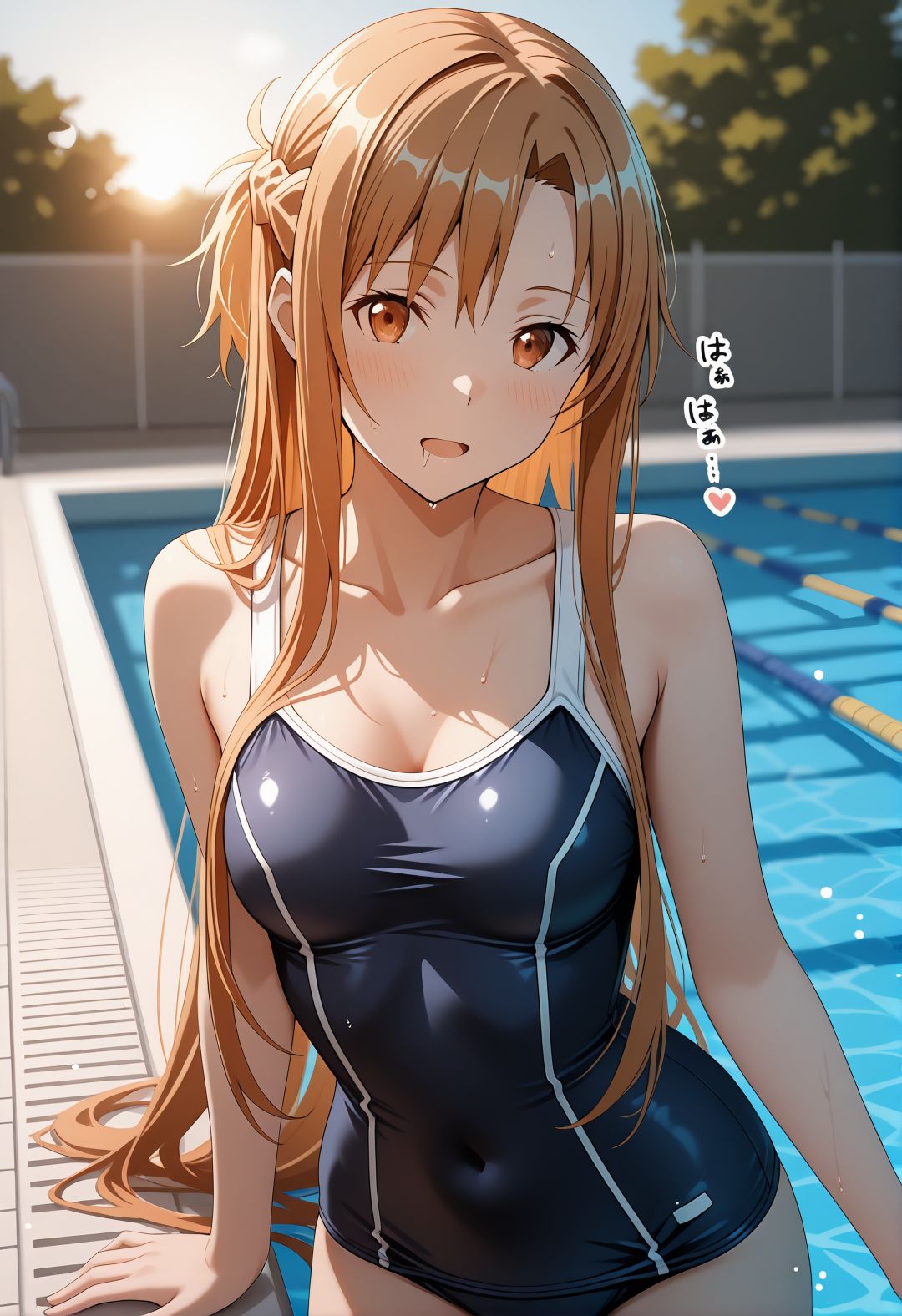 【242枚】ア〇ナ催●学園性活〜結城明〇奈が教室・プール・トイレで完全服従イチャラブ調教〜 画像5