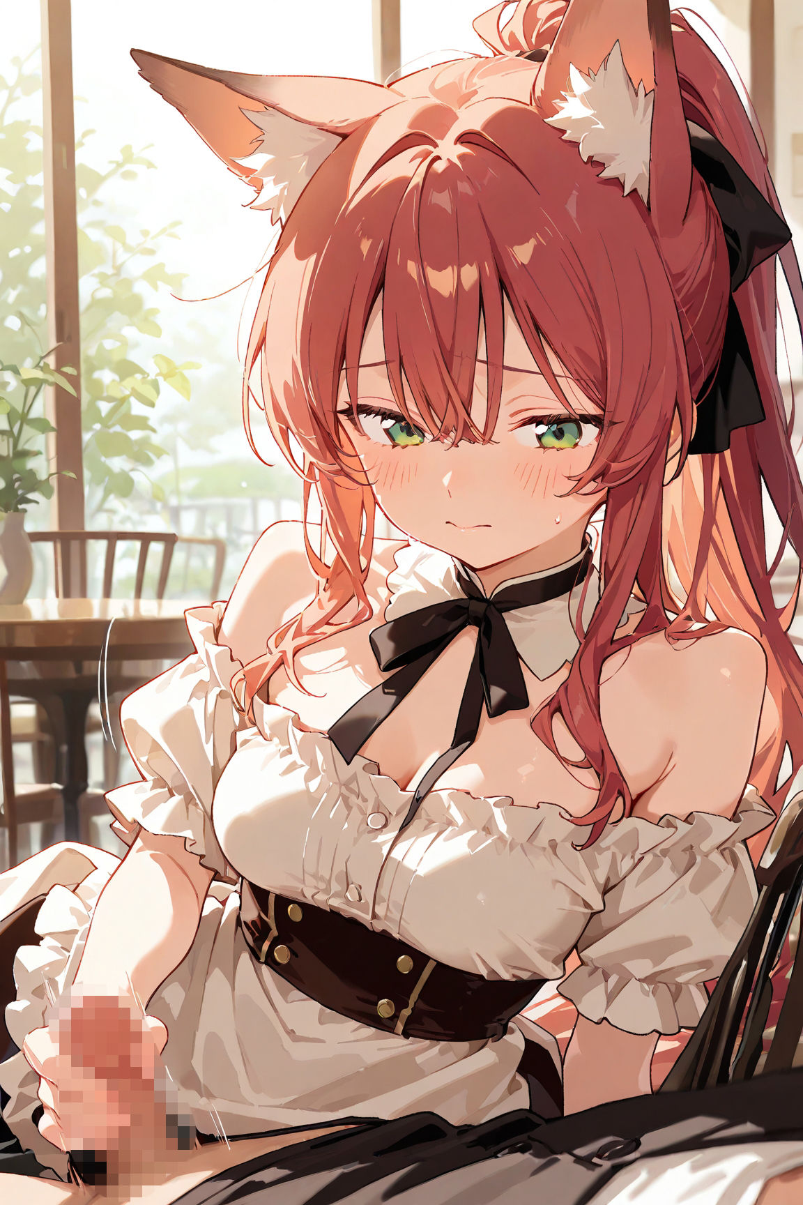 【エロ漫画】【CG＋動画】VIPケモ耳カフェ〜発情店員の生ハメご奉仕メニュー付き〜3