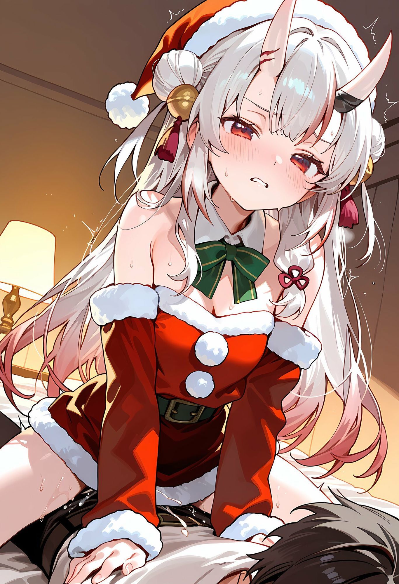 百鬼あ◯め（サンタ）とラブラブえっち 画像7